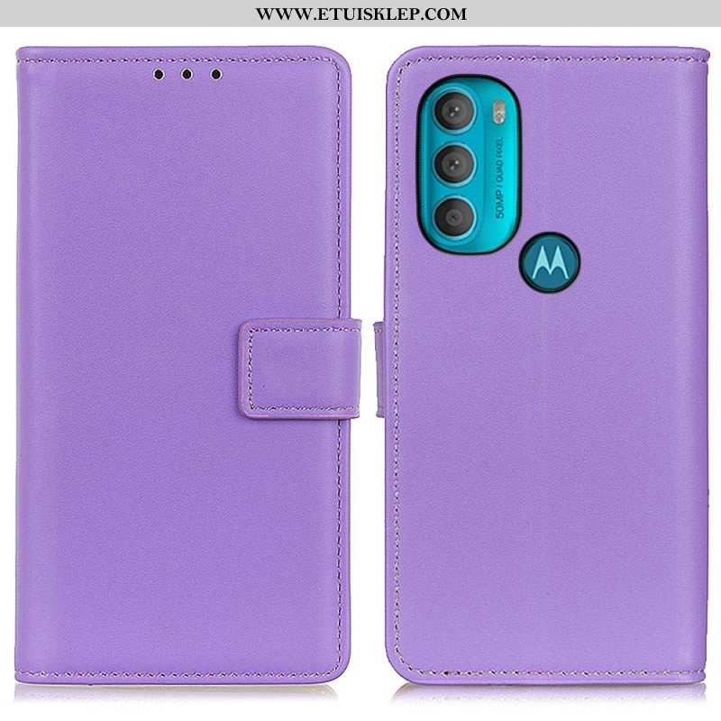 Etui Folio do Moto G71 5G Zwykła Sztuczna Skóra